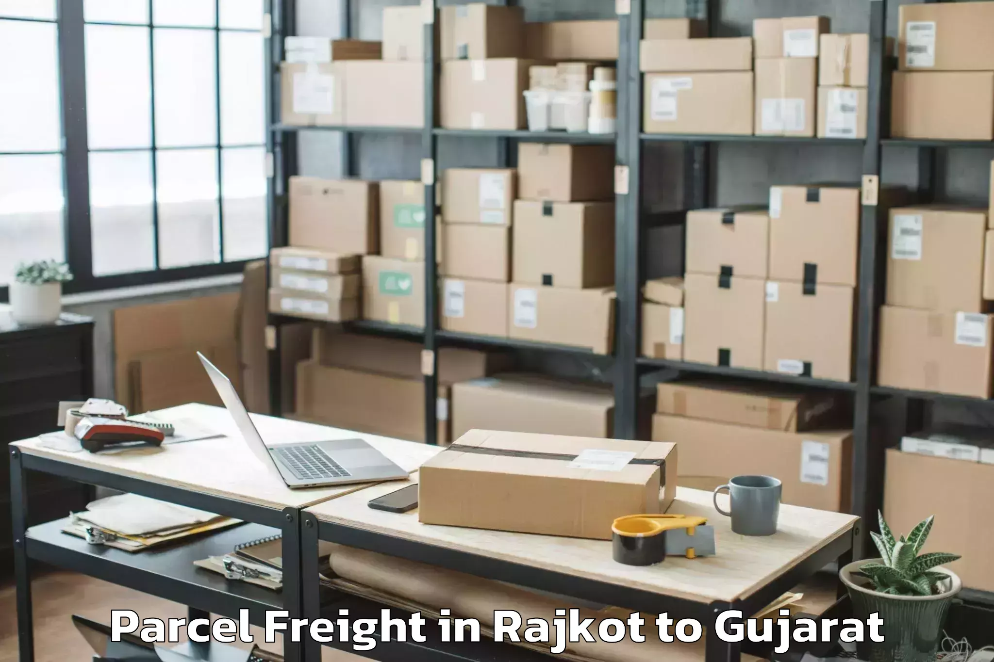 Discover Rajkot to Dhanpur Parcel Freight